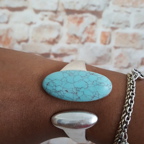 New Robert Lee Morris Soho Oval Stone Bracelet - Picture 3 of 10